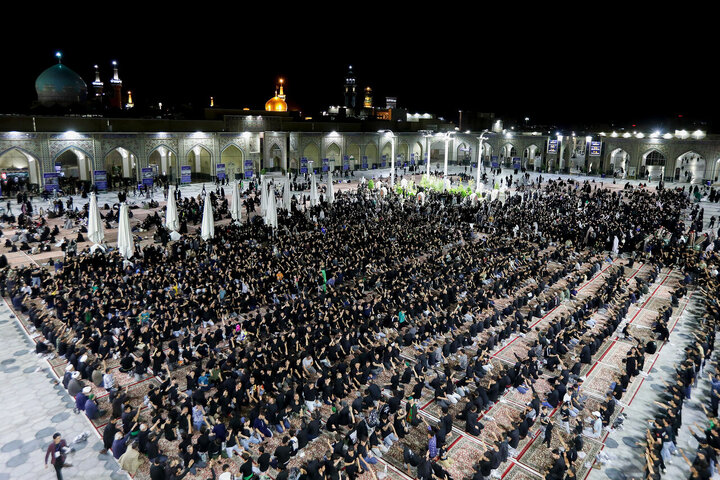 Photos: Afghan migrant mourning groups gather at Imam Reza Shrine