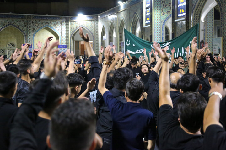 Photos: Musa ibn Jafar mourning group gathers at Imam Reza Shrine