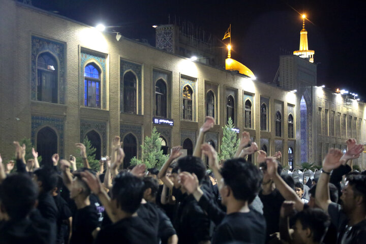 Photos: Musa ibn Jafar mourning group gathers at Imam Reza Shrine