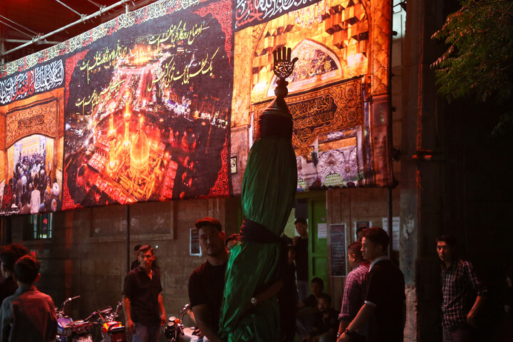 Photos: Musa ibn Jafar mourning group gathers at Imam Reza Shrine