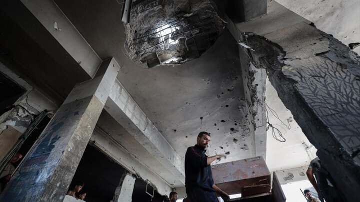 حمله نظامیان صهیونیست به مدرسه‌ای در اردوگاه آوارگان جبالیا