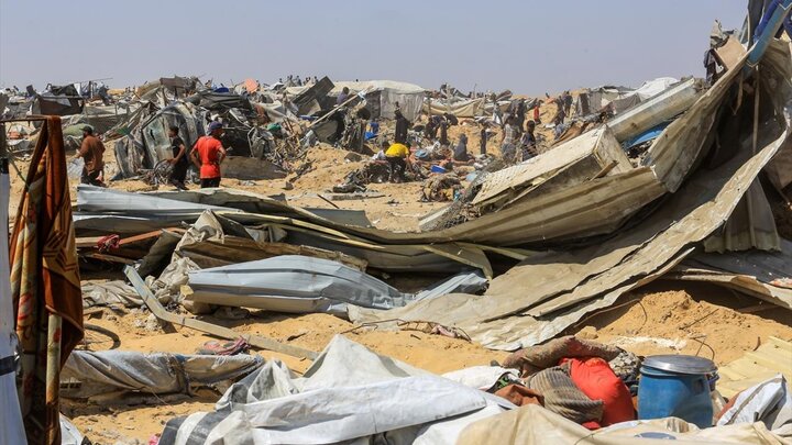 نظامیان صهیونیست یک قبرستان فلسطینی را در خان یونس ویران کرد