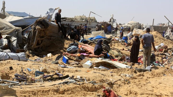 نظامیان صهیونیست یک قبرستان فلسطینی را در خان یونس ویران کرد