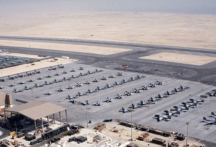 أسوشيتدبرس: الهجوم الإيراني اصاب قبة جيوديسية في قاعدة العديد الجوية بقطر