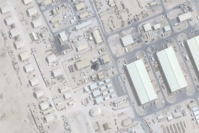 Pentagon: Sa gitna ng pag-atake ng Iran, isang ballistic missile ang tumama sa Al-Udeid