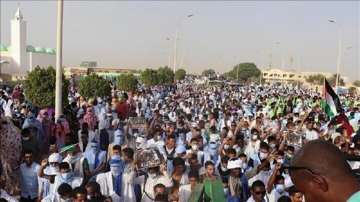 Manifestazioni in Mauritania per condannare i crimini del regime sionista