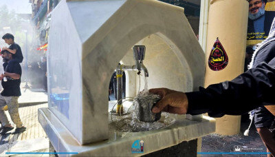 العتبة الحسينية تنفذ مشروعا خدميا حيويا لتخفيف حرارة الصيف عن الزائرين