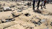 Photos: Zionist forces destroyed Palestinian cemetery in Khan Yunis