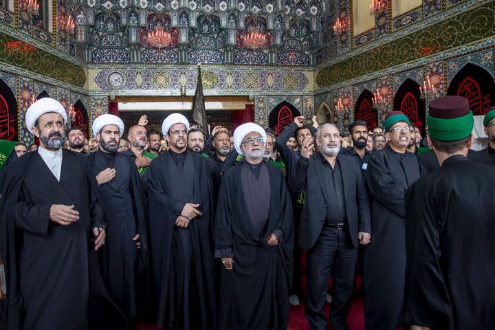 إحياء اليوم السابع لذكرى شهادة الإمام الحسين (ع) عَبرَ موكب عزاءٍ موحّد العتبتين المقدستين في كربلاء