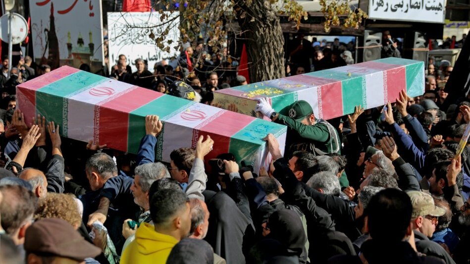 تشییع پیکر شهدای جنایات رژیم صهیونیستی در قم