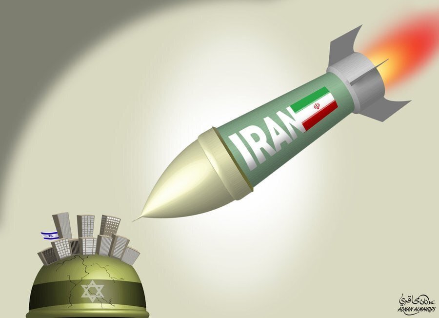 Cartoon: Iran destroys the entity