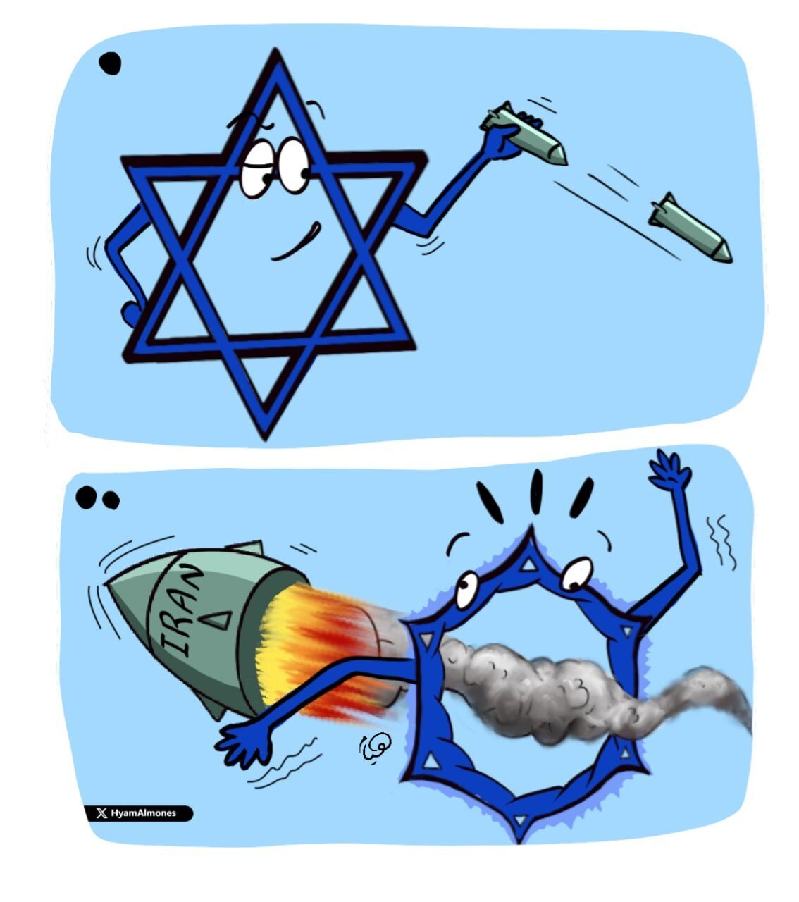 Cartoon: Consequences of the aggression against Iran