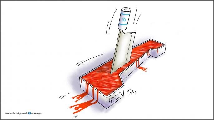 Cartoon: Massacre and genocide in Gaza