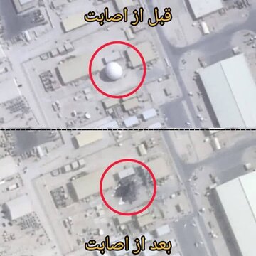 Uharibifu wa rada ya Kijeshi ya Marekani huko Qatar baada ya Kushambuliwa na Makombora ya Iran