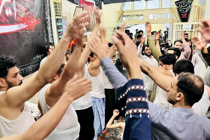 مراسم عزاداری شب هفتم شهدای کربلا در قندهار افغانستان
