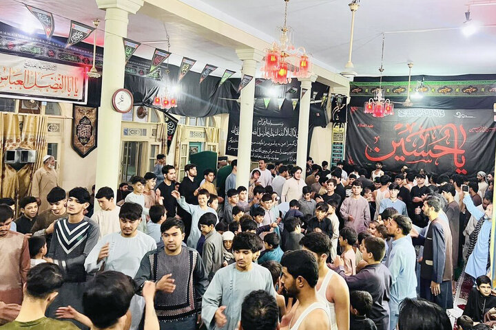 گزارش تصویری | مراسم عزاداری شب هفتم شهدای کربلا در قندهار افغانستان