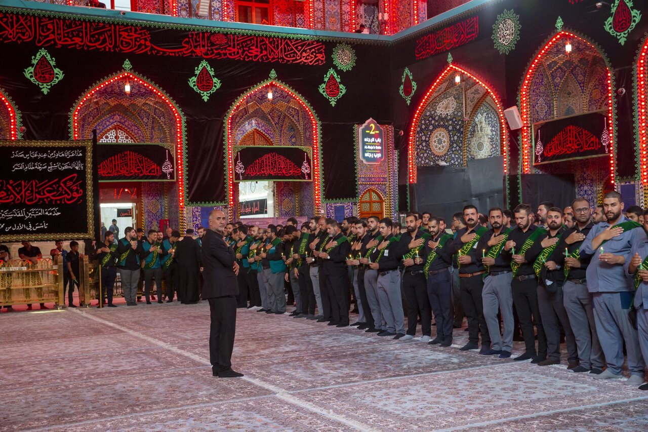 Servants of two holy shrines commemorates seventh day of martyrdom anniversary of Imam al-Hussain (+Photos)