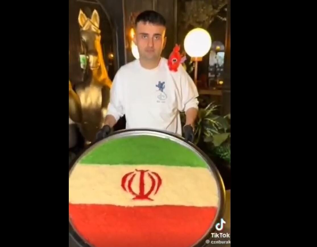 Video: Turkish chef Burak expresses support for Iran against crimes of usurping Zionist entity