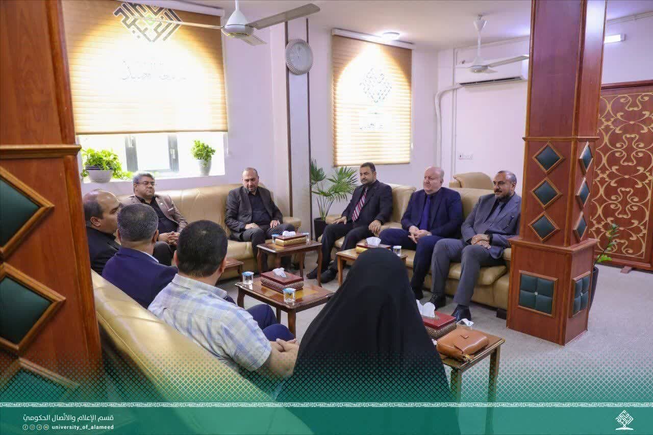 القائم بأعمال جامعة الامام الرضا (ع) الدولیة يزور جامعة العميد في كربلاء