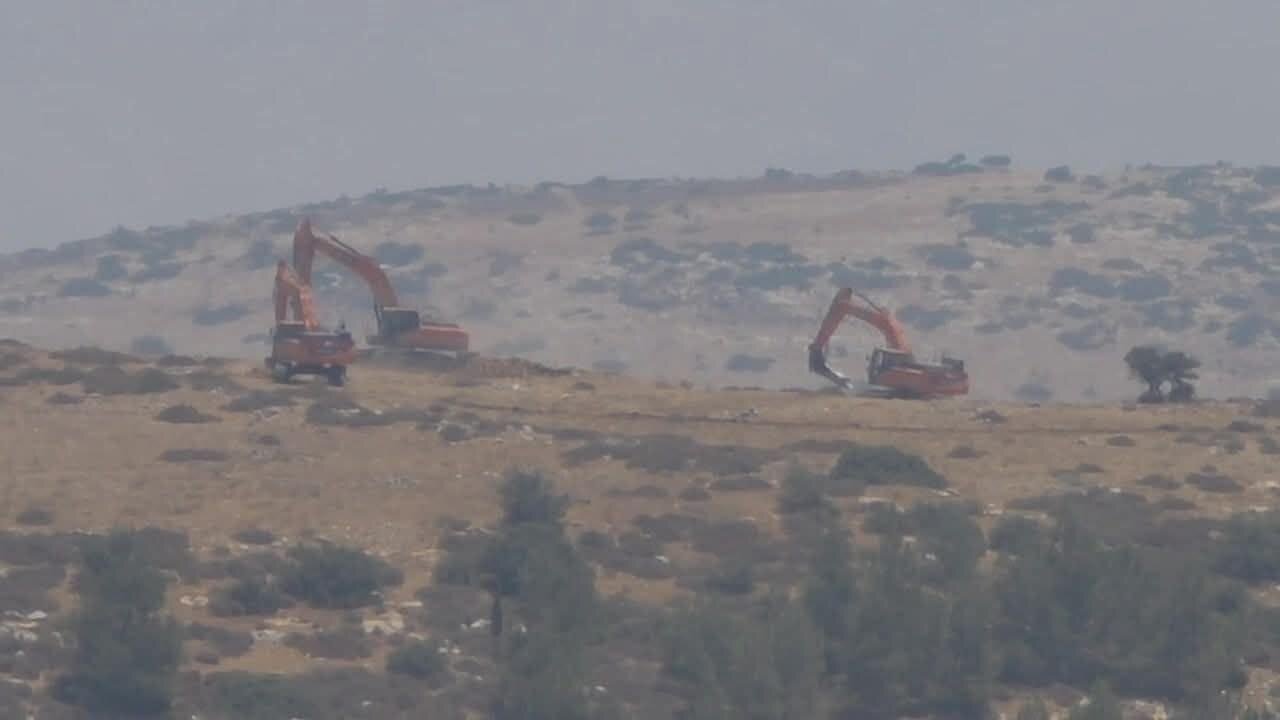 Israeli bulldozers raze farmland in Raba to expand military road