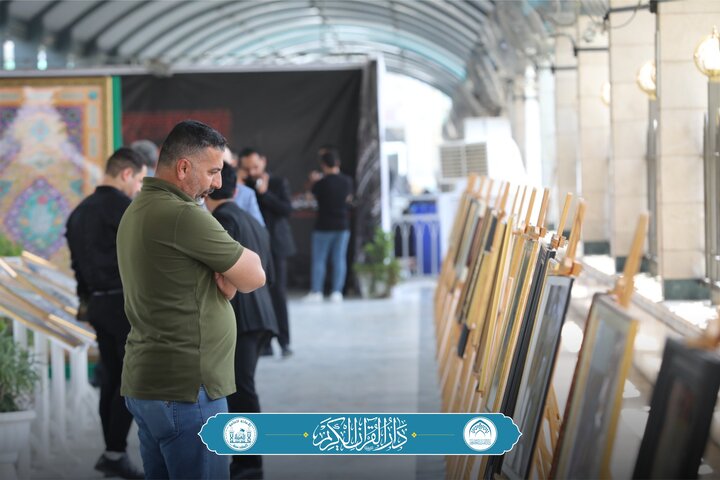 تقرير مصور/ افتتاح معرض مداد عاشوراء الأول للخط العربي في منطقة ما بين الحرمين الشريفين بكربلاء