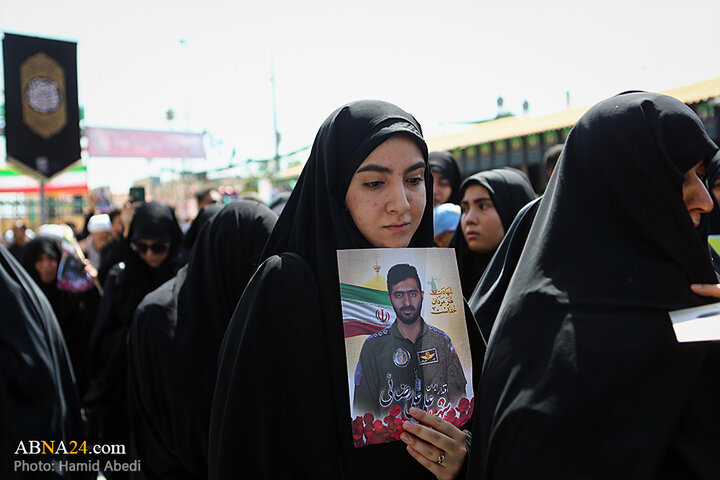 تشییع پیکر دو شهید تجاوز رژیم صهیونیستی در قم