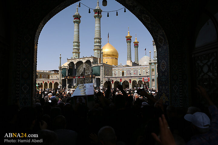 تشییع پیکر دو شهید تجاوز رژیم صهیونیستی در قم