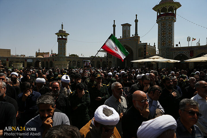 تشییع پیکر دو شهید تجاوز رژیم صهیونیستی در قم