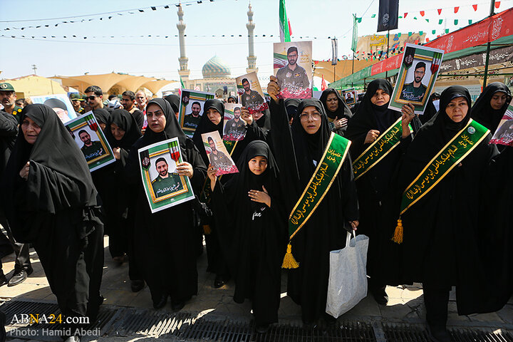 تشییع پیکر دو شهید تجاوز رژیم صهیونیستی در قم