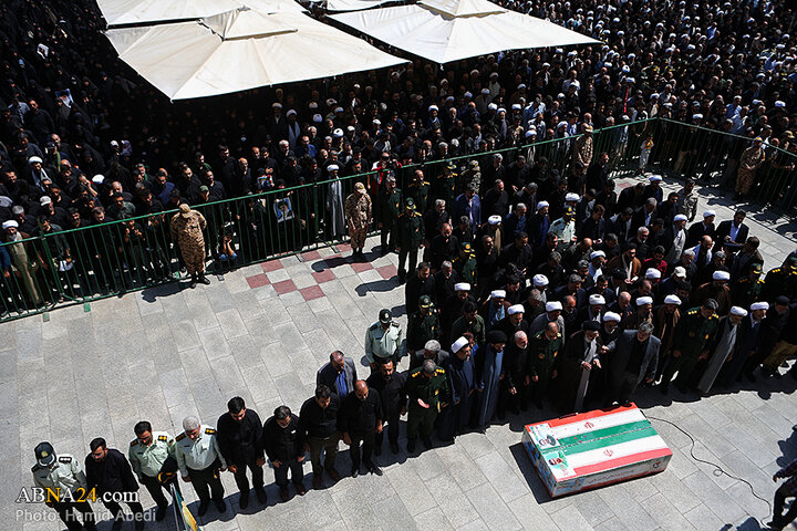 تشییع پیکر دو شهید تجاوز رژیم صهیونیستی در قم