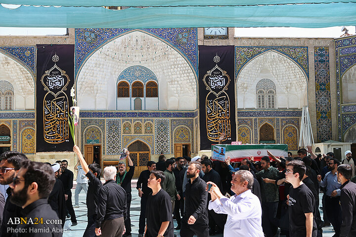 تشییع پیکر دو شهید تجاوز رژیم صهیونیستی در قم