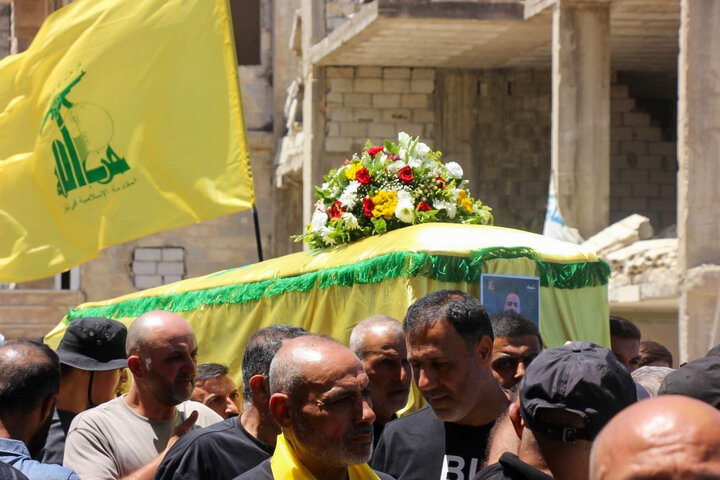 تشییع شهید وسام موسی را در خیام لبنان