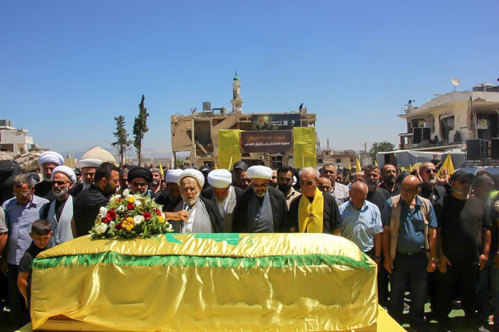 تشییع شهید وسام موسی را در خیام لبنان