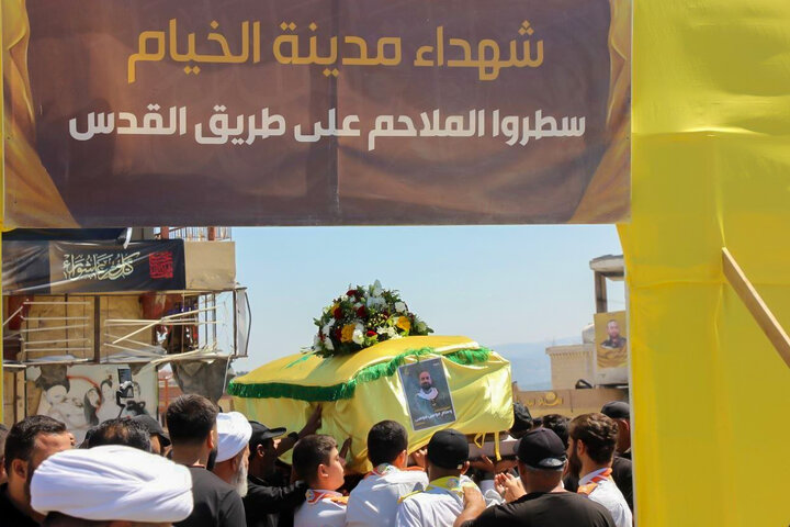 تشییع شهید وسام موسی را در خیام لبنان