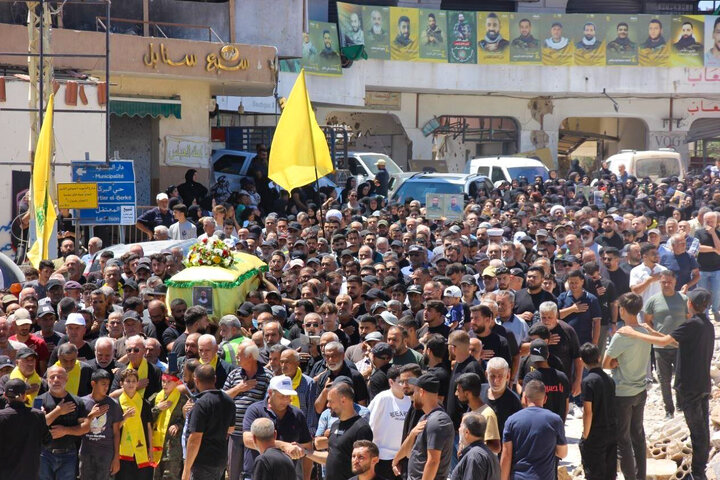تشییع شهید وسام موسی را در خیام لبنان