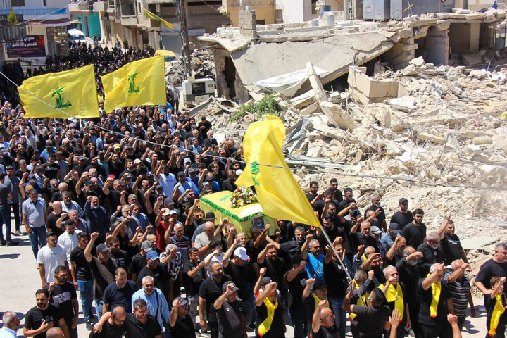 تشییع شهید وسام موسی را در خیام لبنان