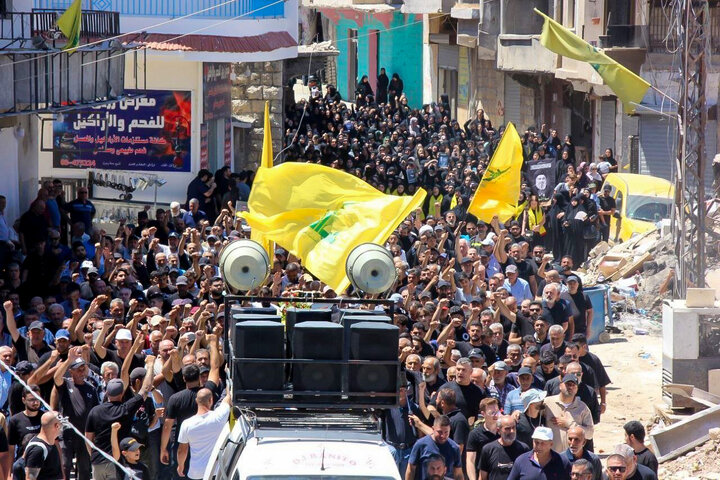 تشییع شهید وسام موسی را در خیام لبنان