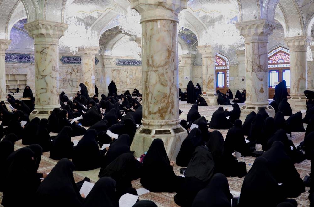 العتبة العلوية تجري اختبار لـ 800 طالبة استعدادًا لمهامّ التبليغ في موسم الأربعين