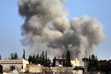 Serangan Udara Rezim Zionis ke Gerbang Markas Staf Umum Militer di Damaskus