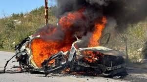 فیديو | شهيد وجريحان في قصف إسرائيلي بطائرة مسيرة على جنوب لبنان