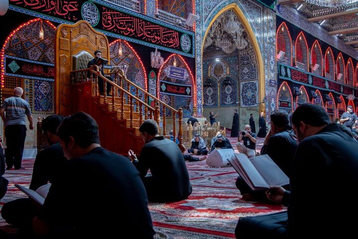 مراسيم قراءة دعاء الندبة عند مرقد أبي الفضل العباس (عليه السلام)