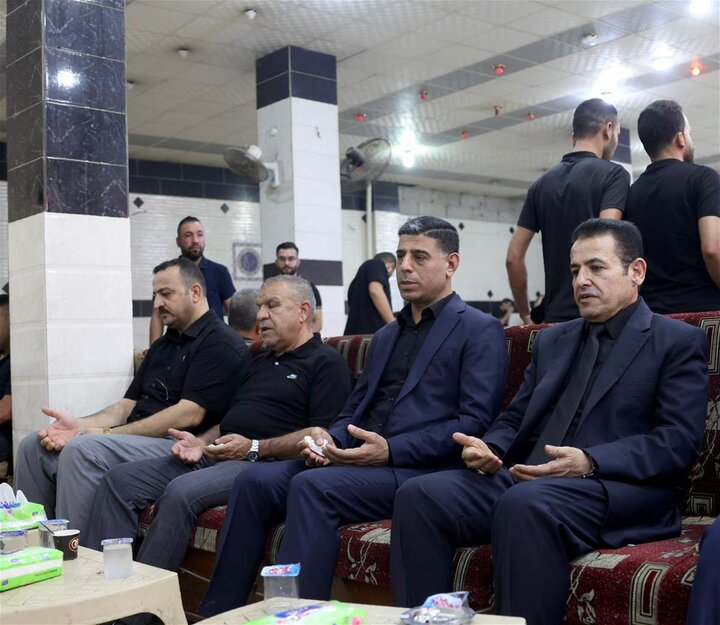 تقرير مصور/ مستشار الأمن ا لقومي يقدم واجب العزاء لذوي ضحايا حريق الهايبر ماركت بالكوت العراقية