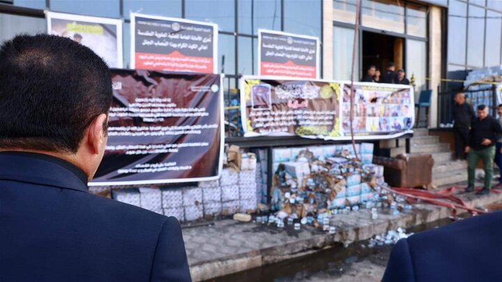 تقرير مصور/ مستشار الأمن ا لقومي يقدم واجب العزاء لذوي ضحايا حريق الهايبر ماركت بالكوت العراقية