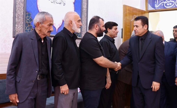 تقرير مصور/ مستشار الأمن ا لقومي يقدم واجب العزاء لذوي ضحايا حريق الهايبر ماركت بالكوت العراقية