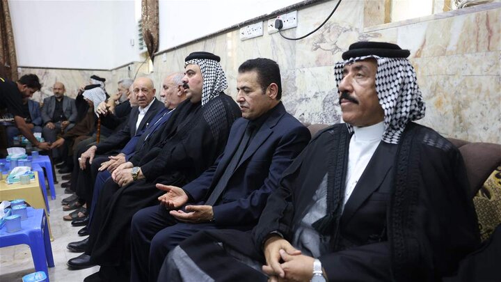 تقرير مصور/ مستشار الأمن ا لقومي يقدم واجب العزاء لذوي ضحايا حريق الهايبر ماركت بالكوت العراقية