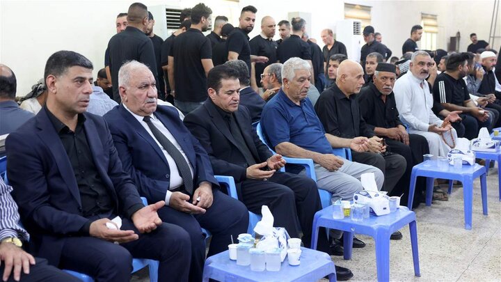 تقرير مصور/ مستشار الأمن ا لقومي يقدم واجب العزاء لذوي ضحايا حريق الهايبر ماركت بالكوت العراقية