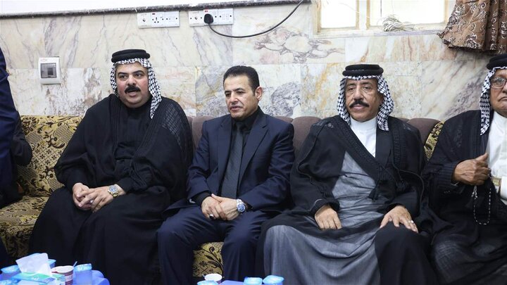 تقرير مصور/ مستشار الأمن ا لقومي يقدم واجب العزاء لذوي ضحايا حريق الهايبر ماركت بالكوت العراقية