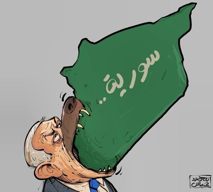 کاریکاتور | هدف نتانیاهو از حمله به سوریه
