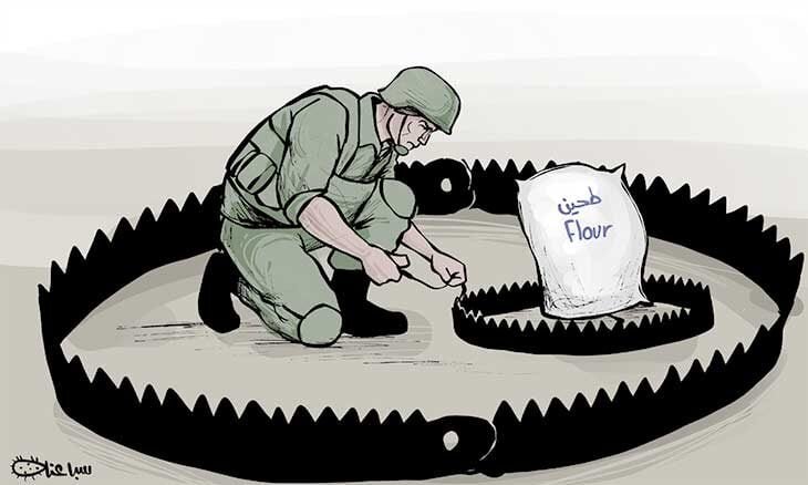 کاریکاتور | کشتار گرسنگان در غزه