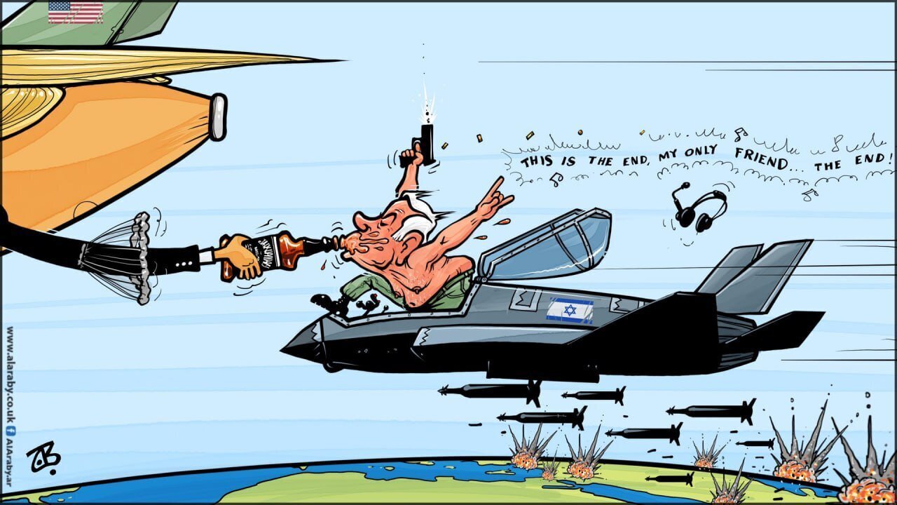 Karikatura: ABŞ və Netanyahunun Qərbi Asiyadakı sonu